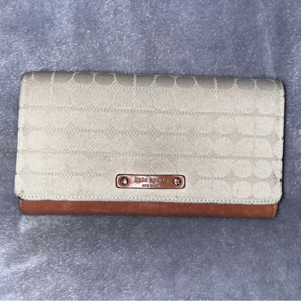 Kate Spade Cream and Tan Wallet
